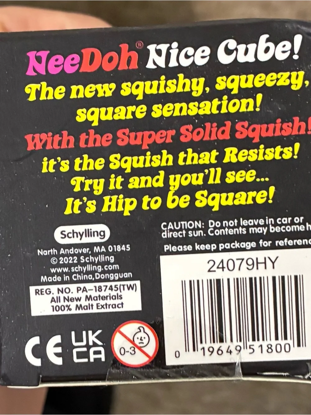 💜 NeeDoh Nice Cube – Purple Super Solid Squish! 💜